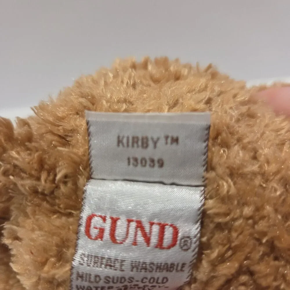 Gund Puppy Dog Plush 13039 Plush Gus Kirby Brown Patch Spot Bow 10